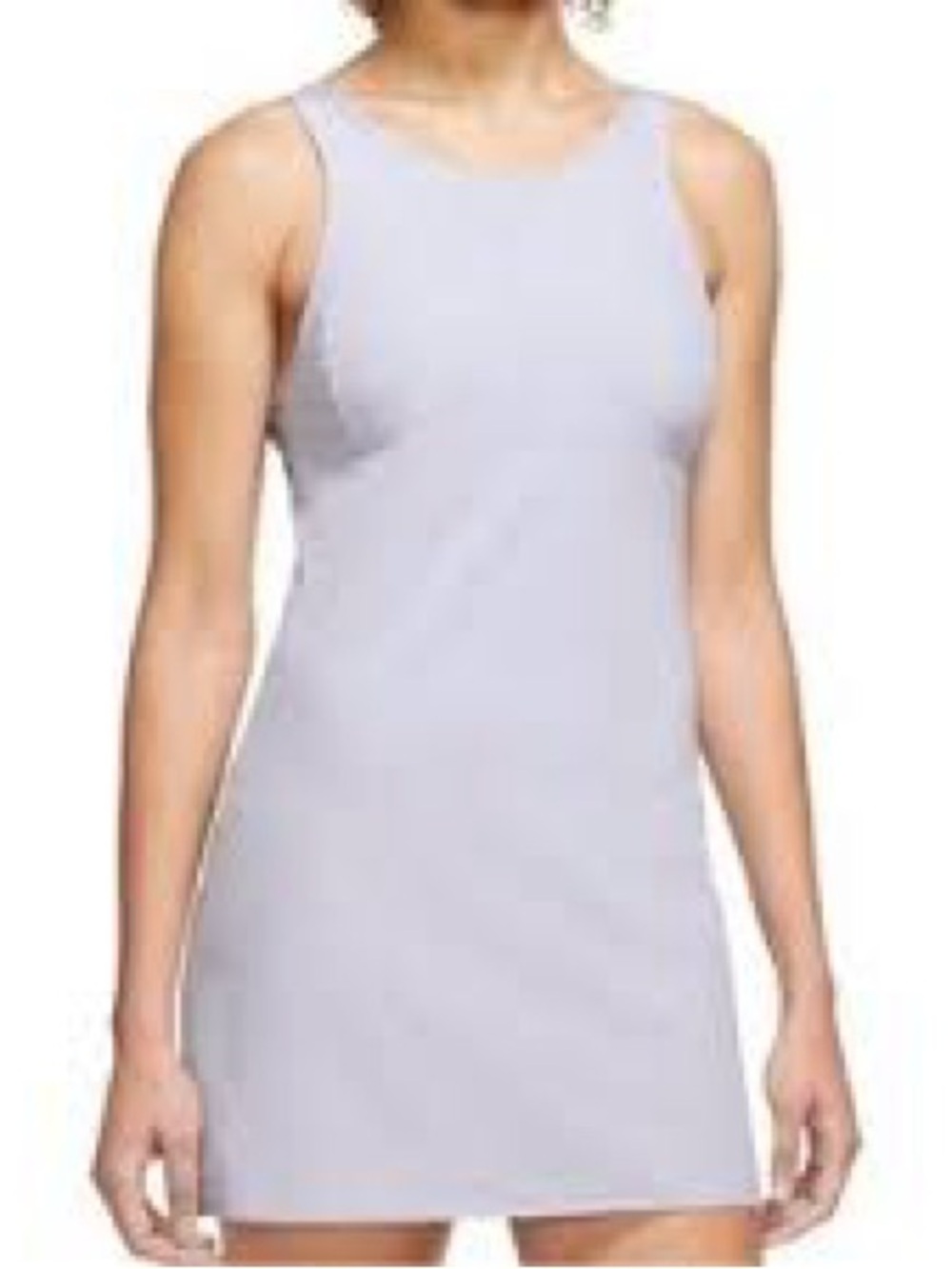 Nike bliss active tennis dress stretch sport solid lavendar tank pockets xl 🎾